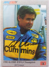 Load image into Gallery viewer, Al Unser signed racing card
