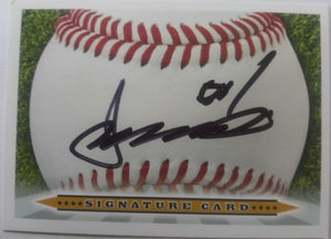 Akinori Iwamura signed baseball card