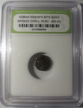 Load image into Gallery viewer, Ancient Roman Bronze Coin c. 50 BC - 400 AD INB
