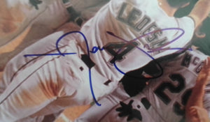 Aaron Ledesma signed baseball magazine photo page